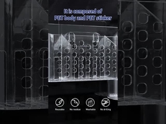 데미지 프리 벽은 부엌 사무실 책상 바구니를 위한 플라스틱 욕실 상자 홀더를 탑재합니다