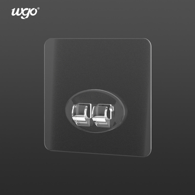 쇄도 선단 벽 빗자루 홀더 접착제 위의 WGO 투명한 까다로운 버클 스틱은 명백한 / 은을 칩니다
