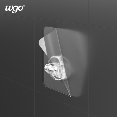 쇄도 선단 벽 빗자루 홀더 접착제 위의 WGO 투명한 까다로운 버클 스틱은 명백한 / 은을 칩니다