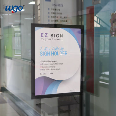 아크릴 포스터 벽은 부호 홀더 ODM 8.5x11 인치 데미지 프리를 탑재했습니다