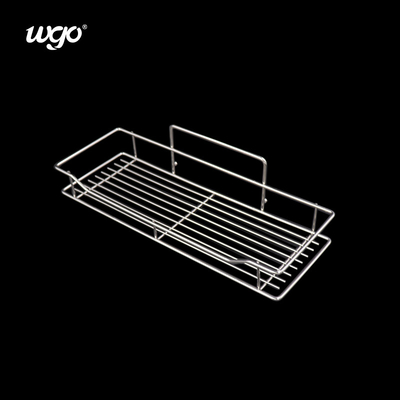 세척 가능한 욕실 샤워 보관 캐디 스테인리스 스틸 WGO 접착력 명확한 세트