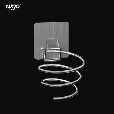 펀칭 없이 재사용 할 수 있는 헤어드라이어 스탠드 욕실 액세서리 130x95x70mm